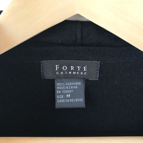 Forte Cashmere black sweater with built in vest - Picture 11 of 12